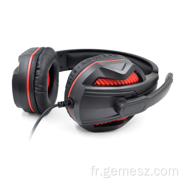 Casque de jeu avec microphone pour PS4 PS5